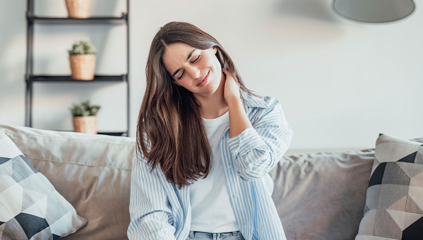 patient needing neck pain treatment in Monterey Park